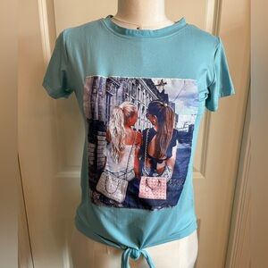 EMME JORDAN sz M Crew Neck “Best Friends” T-Shirt NWT
